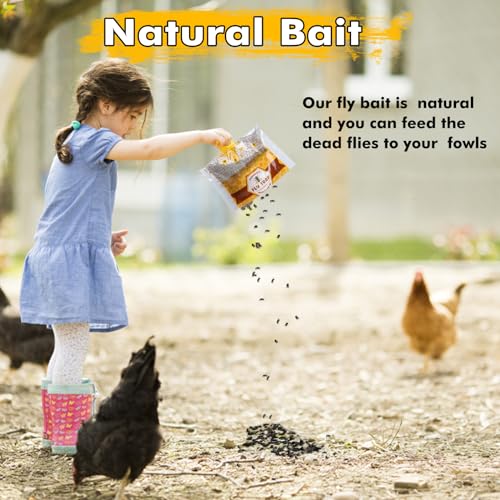 Disposable Hanging Fly Traps Outdoor Bags with Dissolvable Bait-4 Pack - size: 4 Pack