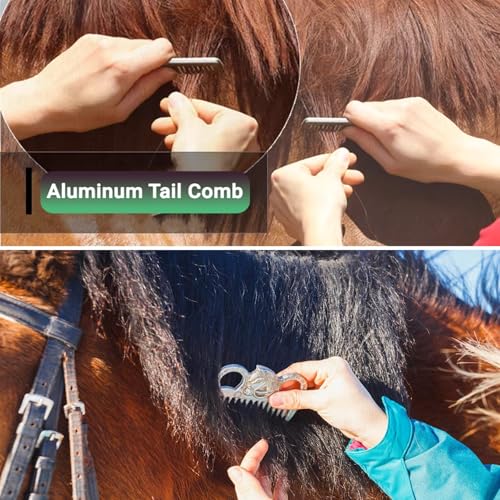 Horse Grooming Kit 13 Piece, Horse Brushes for Grooming Supplies Set