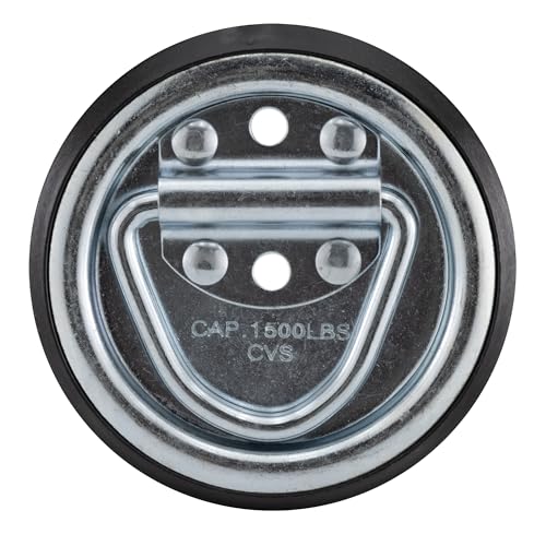 RecPro RV Leash D-Ring, 1/4", 1,500 lb Capacity, 10-Pack - color: 1,500 lb capacity, size: 10 Pack