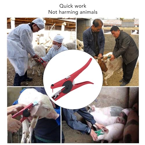 Livestock Ear Tag Applicator Durable Animal Tag Pliers for Farm Animals