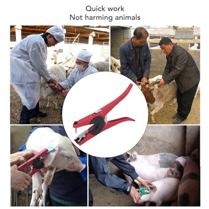 Livestock Ear Tag Applicator Durable Animal Tag Pliers for Farm Animals