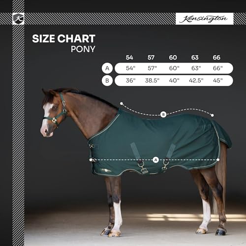 Kensington Poly Cotton Stable Sheet Pony Fit - color: B- Navy, size: 46"