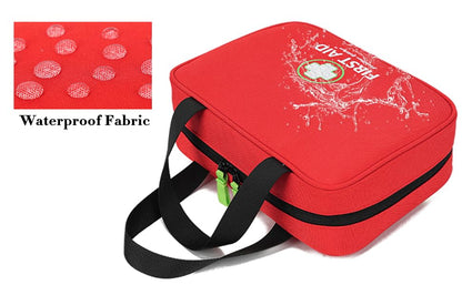 Handy First Aid Bag Empty First Aid Kit For Office, Home, Vehicle, Emergency Kit For Your Next Adventure, First Aid Supplies Organizer Bag For Camping, Travel, Sports.