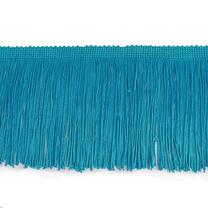 Chainette Fringe Trim 5 Yard x 4 Inches Fabric Tassel Trims - color: Blue, size: 4"-5Yards/R