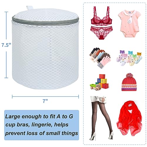 Vivifying Bra Bags for Laundry, 2 Pack Honeycomb Mesh Bra Washing Bags for Laundry, Washing Machine, Lingerie, Delicates, Sock and Baby Clothes - size: 2 Bra Bags (7" x 7.5")
