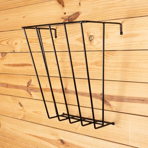 Schneiders Easy-Up Standard Hay Rack for Horses | Heavy-Duty Wall-Mounted Feeder | Holds 2-3 Flakes | Space-Saving Stable & Barn Hay Storage | Color Black