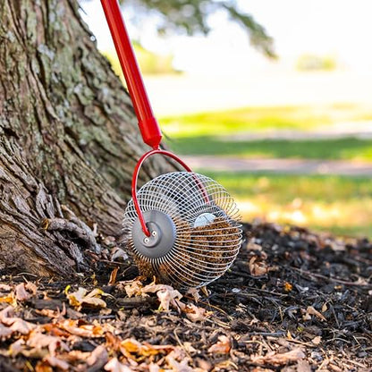 GARDEN WEASEL Medium Nut Gatherer Roller for Pecans Golf Balls Hickory Nuts - size: Medium