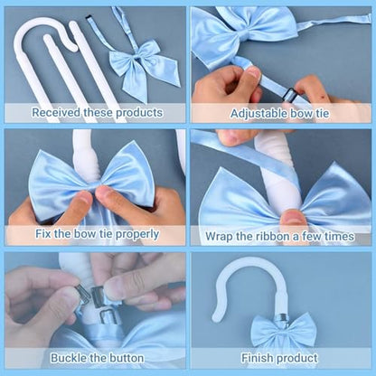 Shepherd Staff and Bow Tie Hook Canes with Bowtie for Women Halloween Party Cosplay - style: Style 4
