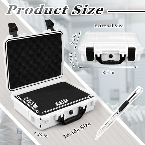 Relaxweex 8.5 x 6.5 x 3.7 Inch Hard Case, Grid Shell, White - color: White, size: 8.5 x 6.5 x 3.7 Inch, style: Grid Shell
