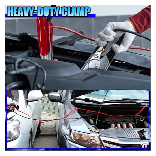 YoRise Car Battery Jumper Cable Clamps, 1100A Automotive Jump Starter Alligator Clamp, Heavy Duty Car Battery Charger Clamps, Insulated Wire Clips Replacement for Most Vehicles (4PCS)