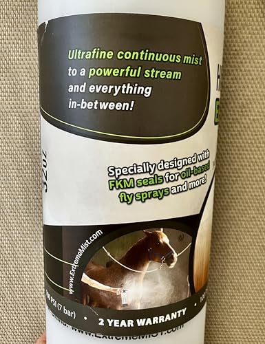 Horse Fly Sprayer 32 oz by ExtremeMist | Oil-Based Ultra-Fine Mister