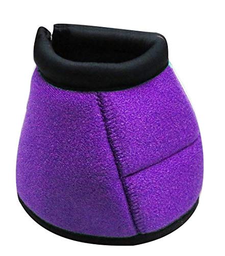 Showman Elite Equine Bell Boots - color: Purple, size: Medium