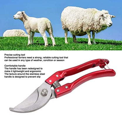 Goat Hoof Trimmer with Anti-Slip Grip, 8.5in Red - color: Red