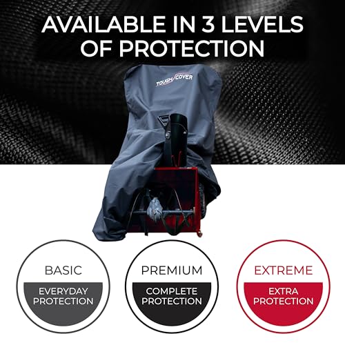 Tough Cover Snow Blower Cover, Basic 210D, Standard Fit, Black - color: Basic Standard - Black