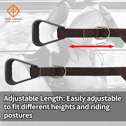 THREE ARCHERS Buddy Stirrups for Western Saddle for Kids Horseback Riding