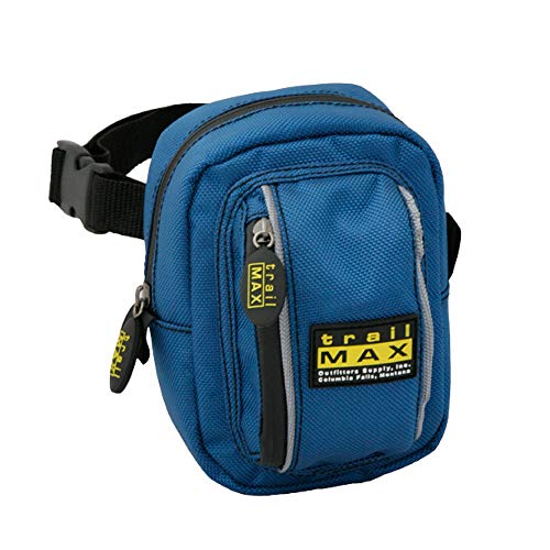 TrailMax 500 Series Insulated & Padded Front Pocket Saddlebag for Trail Riding; Cellphone Saddle Front Pocket; Trail Riding Cellphone Bag; - color: Glacier Blue