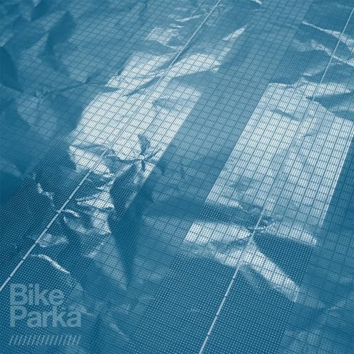 BikeParka Urban Bike Cover - Waterproof & Durable with Lock-Through Panels, RipStop fabric, Adjustable for Any Bike, Attachable Stuff Sac - Ideal for Bikes in Daily Use (Ciel Blue) - color: Ciel Blue