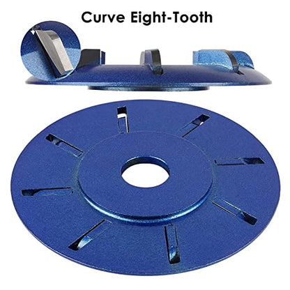Arinda Goat Hoof Trimmers Tool - Professional Electric Hoof Trimming Disc, Metal Wood Carving Tools for Angle Grinder Attchments, Horses Cow Foot Repair (Blue 8 Teeth) - color: Blue 8 Teeth