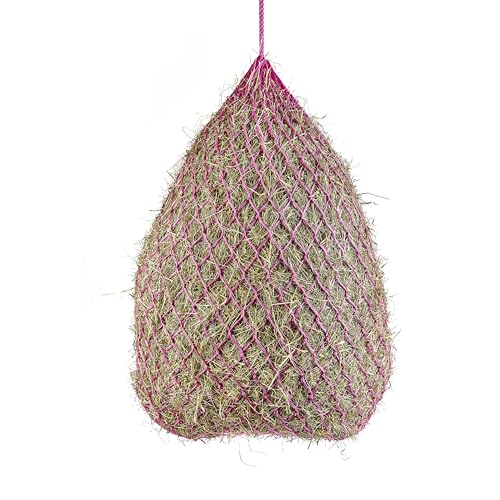 Shires 50" Premium Poly Cord 2" Hole Hay Net,Pink - color: Pink