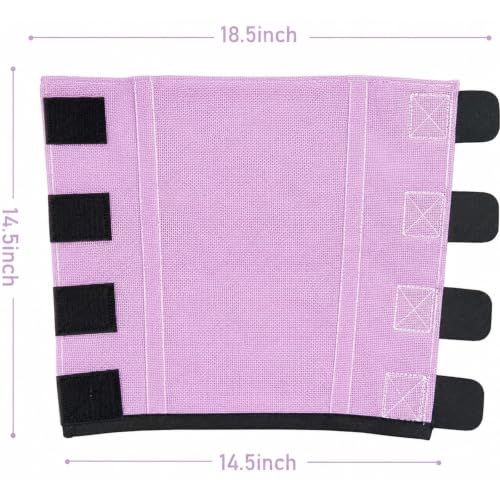Jexine 8 Pcs Mesh Fly Boots for Horse - color: Light Purple