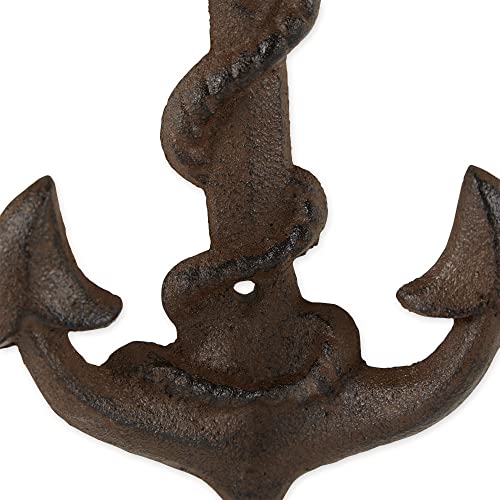 DII Cast Iron Decorative Wall Hook Set, Anchor/Rope, 2 Count - size: Anchor/Rope