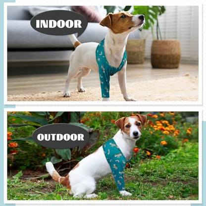 Leg Covers for Dogs' Front Leg to Stop Licking Wound Keep Clean - color: Zebra, size: XS