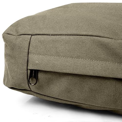 WHITEDUCK Dog Bed Cover (Olive) 35" Lx20 Wx4.3 th (M) - color: Olive - Only Cover, size: Medium