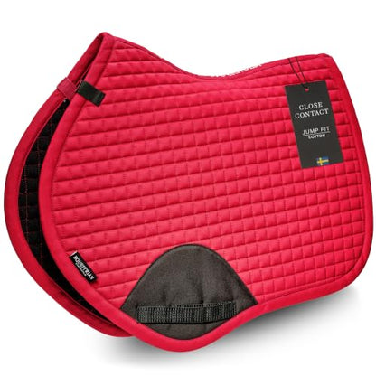 Equestrian Stockholm Close Contact Horse Saddle Pad for Jumping - color: Red