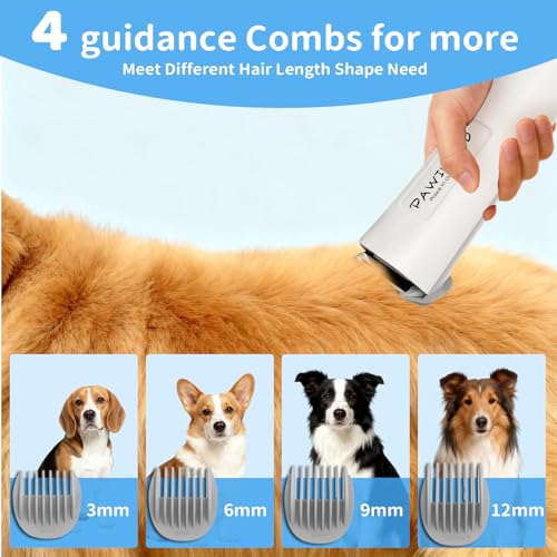 Dog Grooming Vacuum,6-in-1 Pet Grooming Kit,13000Pa,2L Dust Cup | Low Noise <55dB, Steam Brush for Shedding, Clipper & Grooming Kit, Professional for Dogs Cats, Home Cleaning Use - color: Gray