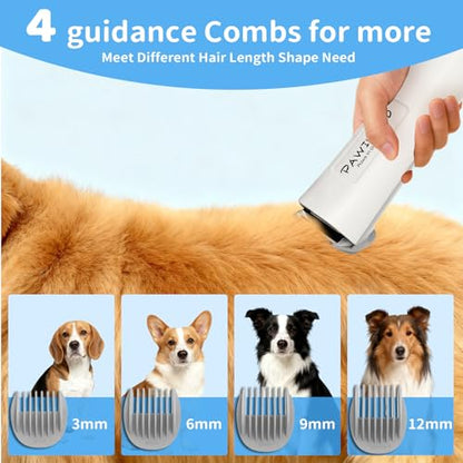 Dog Grooming Vacuum,6-in-1 Pet Grooming Kit,13000Pa,2L Dust Cup | Low Noise <55dB, Steam Brush for Shedding, Clipper & Grooming Kit, Professional for Dogs Cats, Home Cleaning Use - color: Gray
