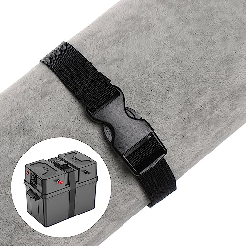 39 Inch Battery Hold Down Strap with Adjustable Buckle,Universal Car Battery Tie Down Strap for Battery Boxes Marine,RV Battery Box,Cargo,Tie Down Strap Battery Straps