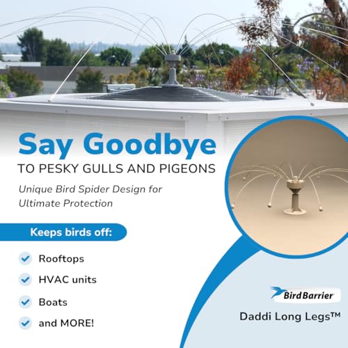 Bird Barrier Daddi Long Legs 4 Ft Bird Spider, Bird Deterrent for Boats