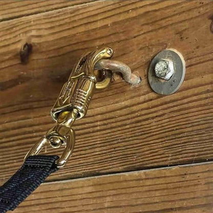 Intrepid International Tie Safe Heavy Duty Nylon Adjustable Cross Tie - Stall Accessories, Attach to Halter, Brass Panic Snap, for Stall and Horse Trailer - size: 96"