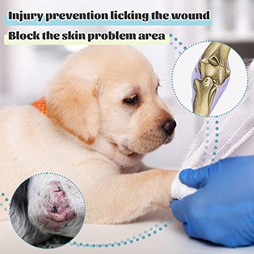 Dog Sleeve to Prevent Licking Scratching Wounds and Surgical Incisions - color: Black, size: 2XS