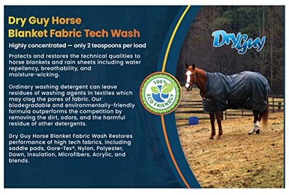 Horse Blanket Fabric Tech Wash – Eco‑Friendly, Highly Concentrated Deep Clean for Turnouts, Stable Sheets & Rugs, Restores Performance