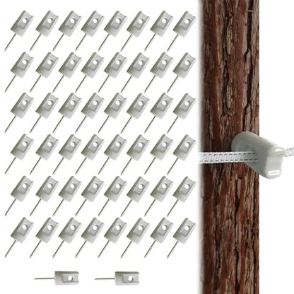 Electric Fence Ceramic Insulator, Heavy Duty Lag Screws 50 PCS - style: 50 PCS