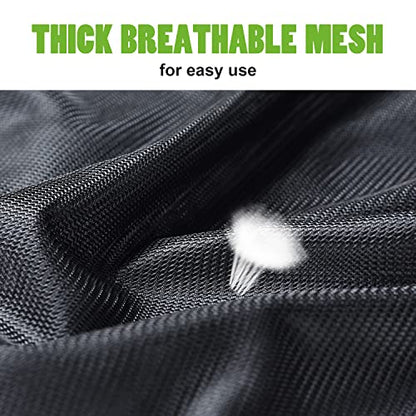 OTraki 20x24 inch Mesh Laundry Bags 2 Pack Fine Mesh Heavy Duty Drawstring Bag Washable Medium Toy Sack Washing Bag for Home Dorm Hotel Camp Beach Travel Storage Don't Drying, Melting 140-176℉ Black - size: 20 x 24 inch
