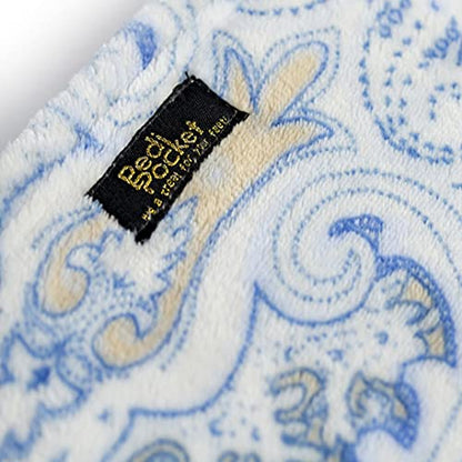 50"x70" Perfect Paisley Foot Pocket Blanket Plush Fleece Non-Electric - color: Perfect Paisley