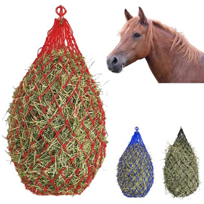3PCS Hay Net for Horses, Slow Feed Hay Bag, Hanging Hay Feeder for Horses, Goats, Sheep