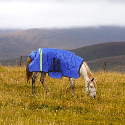 TEHAUX Goat Blanket, Sheep Blanket Livestock Shelter Windproof Goat Coat Warmming Thickened Calf Blanket for Calf Goat Horse Sheep - 108 * 85cm/42.44 * 33.41inch (Random Color)