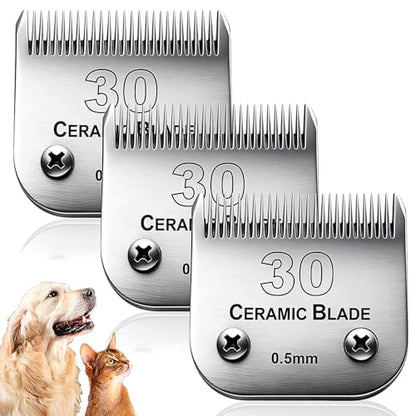 Dog Grooming Replacement Blades Compatible with Andis Dog Clipper - size: 30