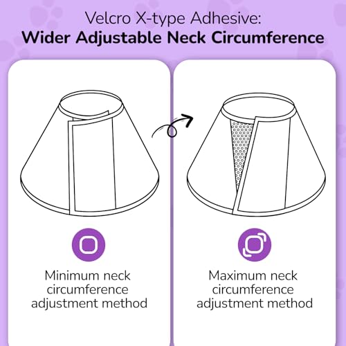 Soft Dog Cone Collar for Large Dogs After Surgery Adjustable - color: Blue, size: 2XL (Neck Girth: 15.7-21.2in)