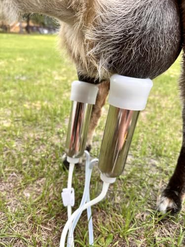 Cow Milking Machine Replacement Parts, Clear Tubes with 2 Stainless Teatcups(φ25mm) Dairy Equipment Accessories - color: For Cows