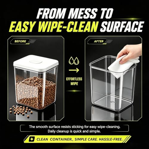 LivLab Mker Pet Food Storage Container With Lids & Cup - color: (D979)-5.5L-2