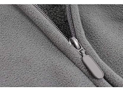 Toddler Winter Coats Baby Boys Girls Fuzzy Sherpa Fleece Jackets - color: Z-gray, size: 2-3T