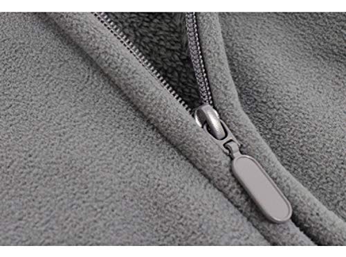 Toddler Winter Coats Baby Boys Girls Fuzzy Sherpa Fleece Jackets - color: Z-gray, size: 3-4T