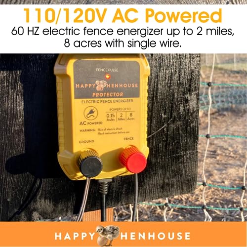 Fence Energizer with Electric Poultry Netting
