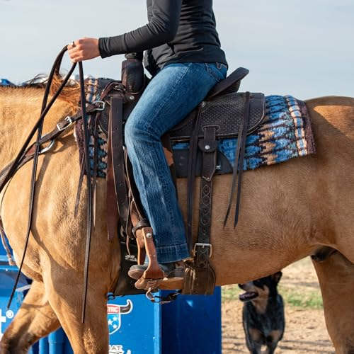 Classic Equine SensorFlex with Blanket Top Contour Pad, 1-inch Fleece, Coffee-Fawn, 34 x 38