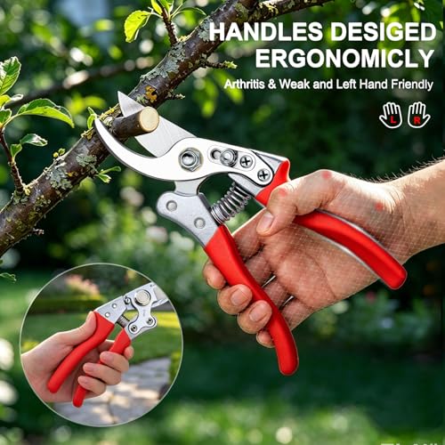 Kynup Pruning Shears, Heavy Duty Garden Shears with SK5 Japanese Steel - style: Modern
