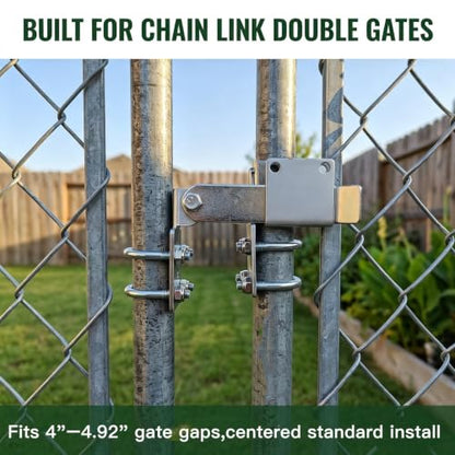 BiJun Chain Link Double Gate Latch for 1-3/8" Frames